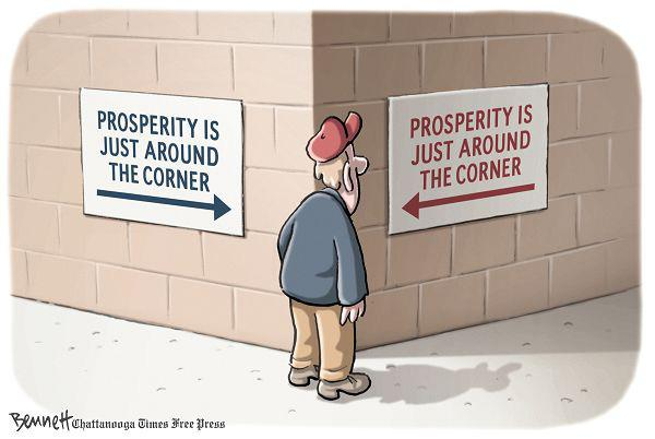 Prosperity cartoon.